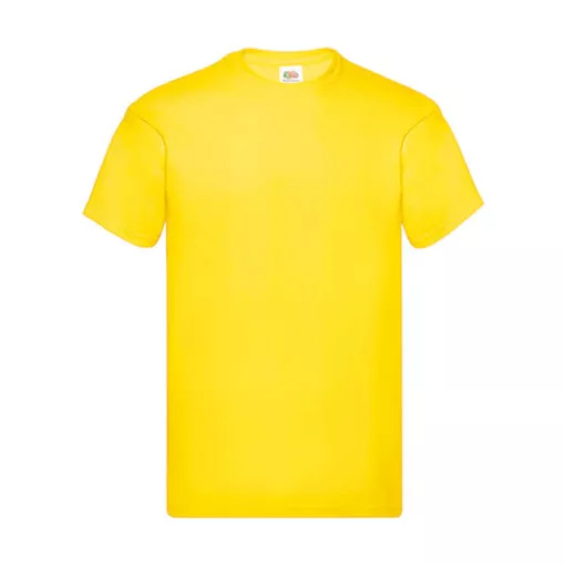 Férfi póló  Rövid ujjú Fruit of the Loom Original Full Cut T-Shirt   Sárga   urespolo.hu
