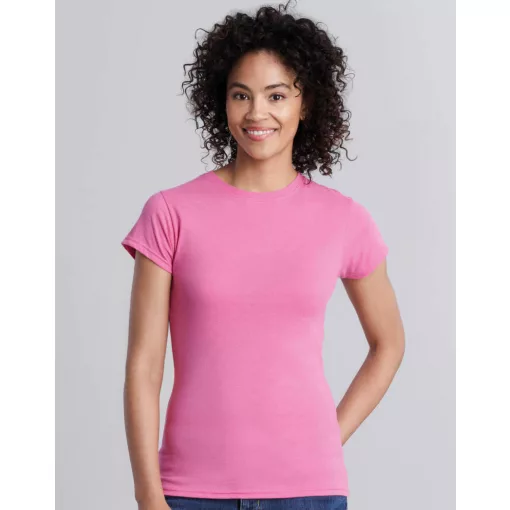 Női póló  Csapott ujjú Gildan Softstyle Ladies' T-Shirt   Fehér   urespolo.hu