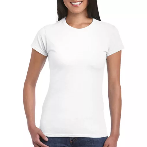Női póló  Csapott ujjú Gildan Softstyle Ladies' T-Shirt   Fehér   urespolo.hu