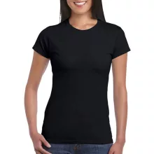 Női póló  Csapott ujjú Gildan Softstyle Ladies' T-Shirt   Fekete   urespolo.hu