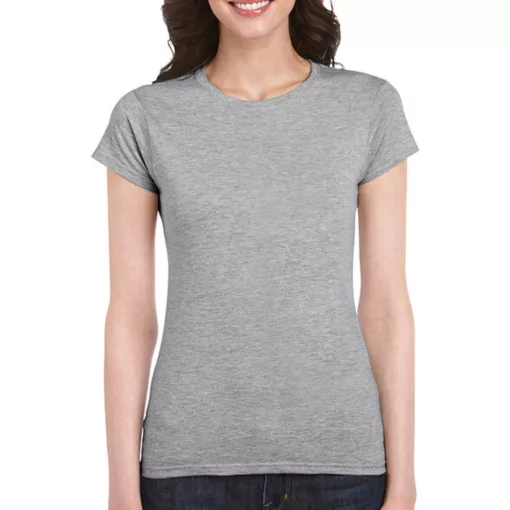 Női póló  Csapott ujjú Gildan Softstyle Ladies' T-Shirt   Sportszürke   urespolo.hu