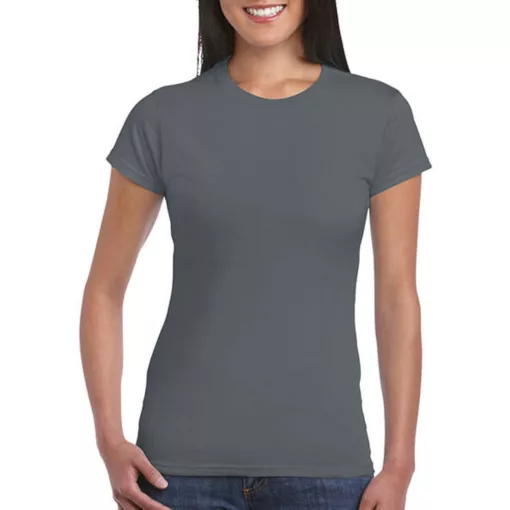 Női póló  Csapott ujjú Gildan Softstyle Ladies' T-Shirt   Szénszürke   urespolo.hu