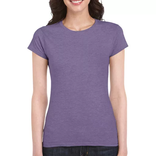 Női póló  Csapott ujjú Gildan Softstyle Ladies' T-Shirt   Heather lila   urespolo.hu