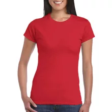 Női póló  Csapott ujjú Gildan Softstyle Ladies' T-Shirt   Piros   urespolo.hu