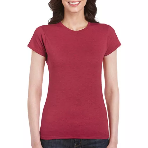 Női póló  Csapott ujjú Gildan Softstyle Ladies' T-Shirt   Antik meggypiros   urespolo.hu