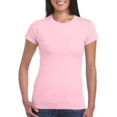 Női póló  Csapott ujjú Gildan Softstyle Ladies' T-Shirt   Világos rózsaszín (pink)   urespolo.