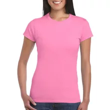 Női póló  Csapott ujjú Gildan Softstyle Ladies' T-Shirt   Azálea (világos rózsaszín)   urespol