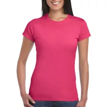 Női póló  Csapott ujjú Gildan Softstyle Ladies' T-Shirt   Heliconia (sötét rózsaszín)   urespo