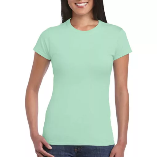 Női póló  Csapott ujjú Gildan Softstyle Ladies' T-Shirt   Mentazöld   urespolo.hu