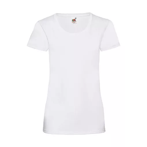Női póló  Csapott ujjú Fruit of the Loom Valueweight T Lady-Fit   Fehér   urespolo.hu