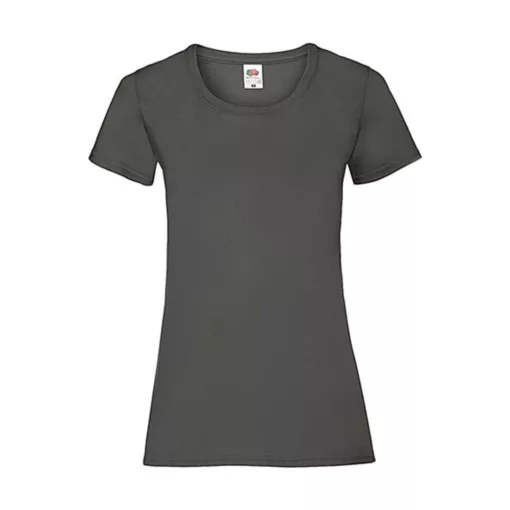 Női póló  Csapott ujjú Fruit of the Loom Valueweight T Lady-Fit   Világos grafitszürke   urespo