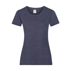 Női póló  Csapott ujjú Fruit of the Loom Valueweight T Lady-Fit   Vintage Heather Sötétkék   ur