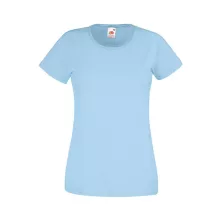 Női póló  Csapott ujjú Fruit of the Loom Valueweight T Lady-Fit   Vintage Heather Sötétkék   ur