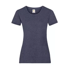 Női póló  Csapott ujjú Fruit of the Loom Valueweight T Lady-Fit   Vintage Heather Sötétkék   ur