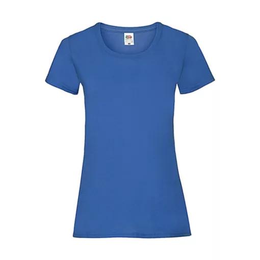 Női póló  Csapott ujjú Fruit of the Loom Valueweight T Lady-Fit   Király kék   urespolo.hu