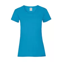 Női póló  Csapott ujjú Fruit of the Loom Valueweight T Lady-Fit   Azur kék   urespolo.hu