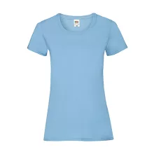 Női póló  Csapott ujjú Fruit of the Loom Valueweight T Lady-Fit   Ég kék   urespolo.hu