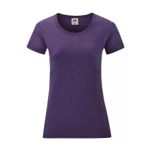 Női csapott ujjú póló Fruit of the Loom Ladies' Valueweight T S (10), Heather lila
