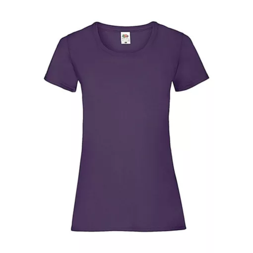 Női póló  Csapott ujjú Fruit of the Loom Valueweight T Lady-Fit   Lila   urespolo.hu