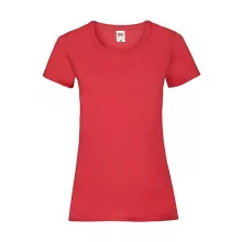Női póló  Csapott ujjú Fruit of the Loom Valueweight T Lady-Fit   Piros   urespolo.hu