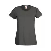 Női póló  Csapott ujjú Fruit of the Loom Valueweight T Lady-Fit   Piros   urespolo.hu