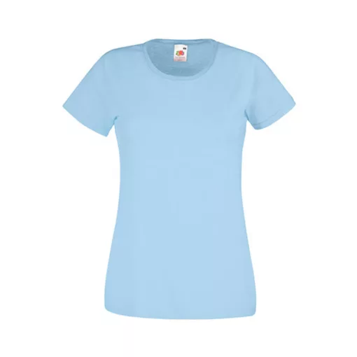 Női póló  Csapott ujjú Fruit of the Loom Valueweight T Lady-Fit   Piros   urespolo.hu