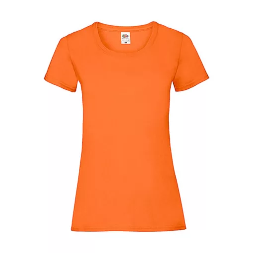 Női póló  Csapott ujjú Fruit of the Loom Valueweight T Lady-Fit   Narancssárga   urespolo.hu