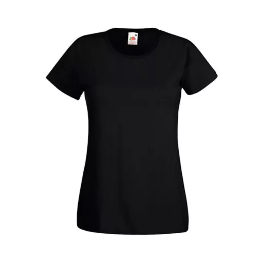Női póló  Csapott ujjú Fruit of the Loom Valueweight T Lady-Fit   Világos rózsaszín (pink)   ur
