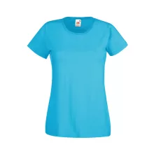 Női póló  Csapott ujjú Fruit of the Loom Valueweight T Lady-Fit   Retró Heather Zöld   urespolo