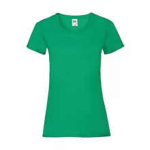 Női póló  Csapott ujjú Fruit of the Loom Valueweight T Lady-Fit   Kelly zöld   urespolo.hu