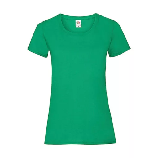 Női póló  Csapott ujjú Fruit of the Loom Valueweight T Lady-Fit   Kelly zöld   urespolo.hu