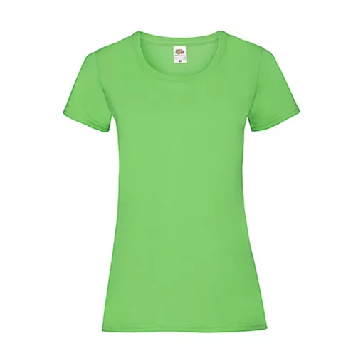 Női póló  Csapott ujjú Fruit of the Loom Valueweight T Lady-Fit   Lime zöld   urespolo.hu