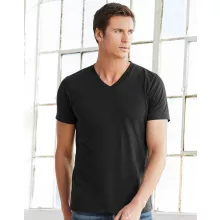 Uniszex rövid ujjú póló Bella Canvas Unisex Jersey V-Neck T-Shirt L, Fehér