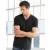 Uniszex rövid ujjú póló Bella Canvas Unisex Jersey V-Neck T-Shirt S, Fekete