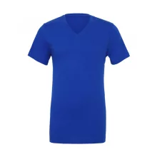 Uniszex rövid ujjú póló Bella Canvas Unisex Jersey V-Neck T-Shirt 2XL, Igazi kék