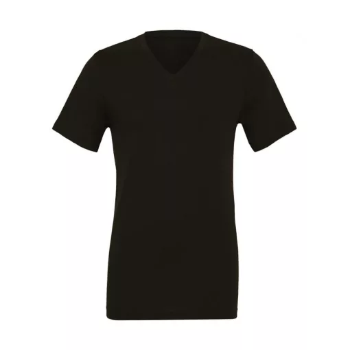 Uniszex rövid ujjú póló Bella Canvas Unisex Jersey V-Neck T-Shirt S, Barna