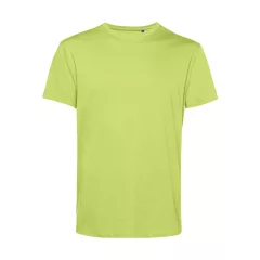Férfi rövid ujjú organikus póló B and C #Organic E150 3XL, Lime zöld