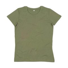 Női rövid ujjú organikus póló Mantis Women's Essential Organic T XS, Világos oliva zöld