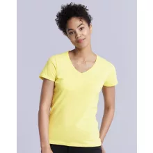 Női póló  Rövid ujjú Gildan Premium Cotton Ladies V-Neck T-Shirt   Fehér   urespolo.hu