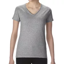 Női póló  Rövid ujjú Gildan Premium Cotton Ladies V-Neck T-Shirt   Fehér   urespolo.hu