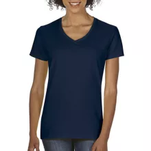 Női póló  Rövid ujjú Gildan Premium Cotton Ladies V-Neck T-Shirt   Fehér   urespolo.hu