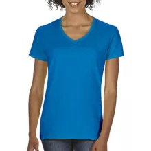 Női póló  Rövid ujjú Gildan Premium Cotton Ladies V-Neck T-Shirt   Fehér   urespolo.hu