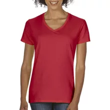 Női póló  Rövid ujjú Gildan Premium Cotton Ladies V-Neck T-Shirt   Fehér   urespolo.hu