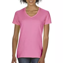 Női póló  Rövid ujjú Gildan Premium Cotton Ladies V-Neck T-Shirt   Fehér   urespolo.hu