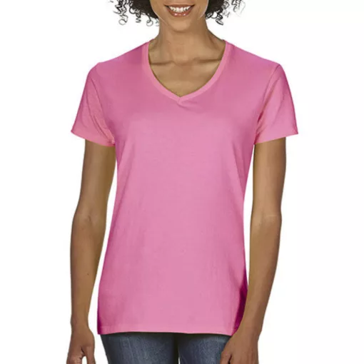 Női póló  Rövid ujjú Gildan Premium Cotton Ladies V-Neck T-Shirt   Sötétkék (navy)   urespolo.h