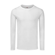 Férfi hosszú ujjú póló Fruit of the Loom Iconic 150 Classic Long Sleeve T -M, Fehér
