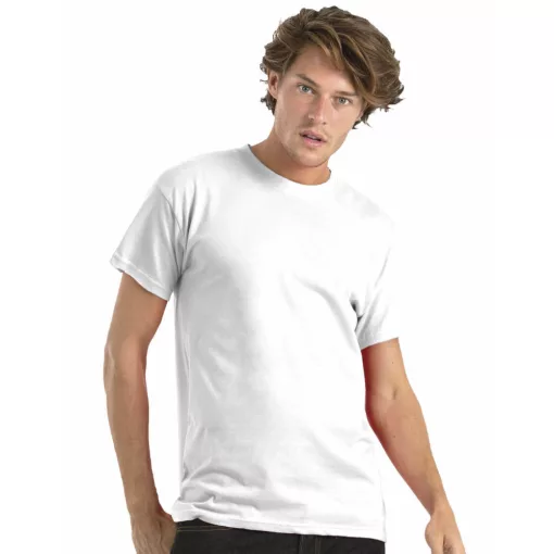 Sima üres férfi póló fehér (5db) - 3XL