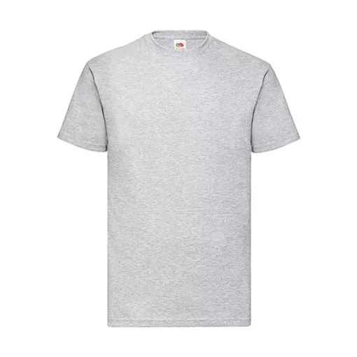 Férfi póló  Rövid ujjú Fruit of the Loom Valueweight Tee   Heather szürke   urespolo.hu