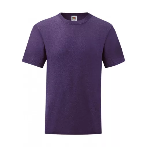 Uniszex rövid ujjú póló Fruit of the Loom Valueweight Tee S, Heather lila