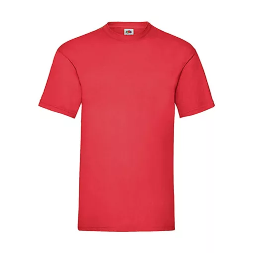 Férfi póló  Rövid ujjú Fruit of the Loom Valueweight Tee   Piros   urespolo.hu